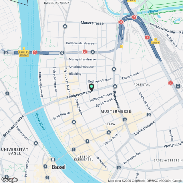 1 Monat GRATIS - Erstvermietung nach Teilsanierung - Ihre neue Wohnung im Herzen von Basel - Karte
