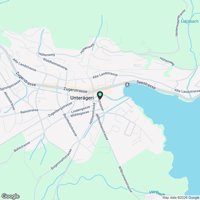 Luxuriöse 3.5 - Zimmerwohnung in Unterägeri - Karte