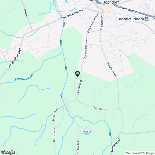 Neubau-Erstbezug: Grosszügige 4.5-Zimmerwohnung mit Loggia – Holzbau im Eigentumsstandard - Karte