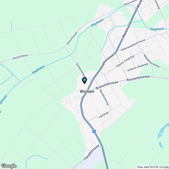 4.5 Zimmerwohnung in Worben - Karte