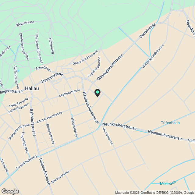 Moderne 4.5-Zimmer-Neubau-Wohnung in ruhiger Lage von Hallau - Karte