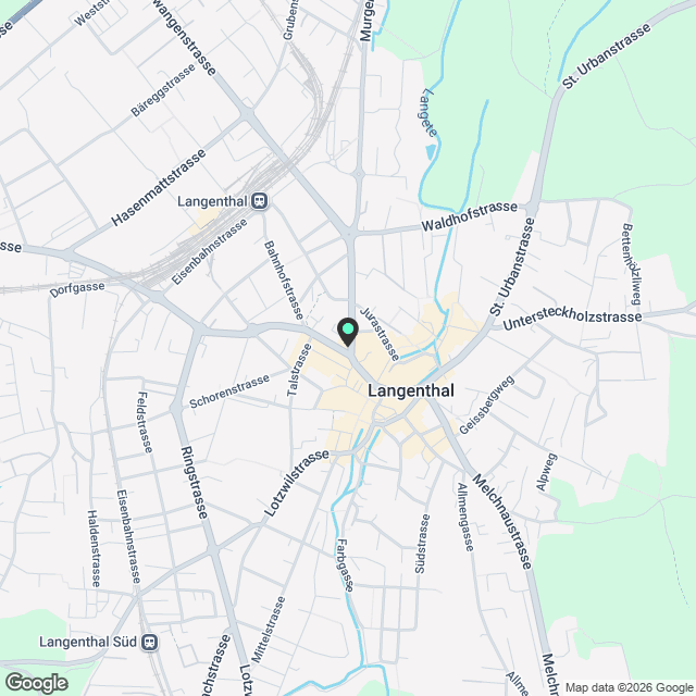 Moderne Dachwohnung mit Charme in Langenthal - Karte