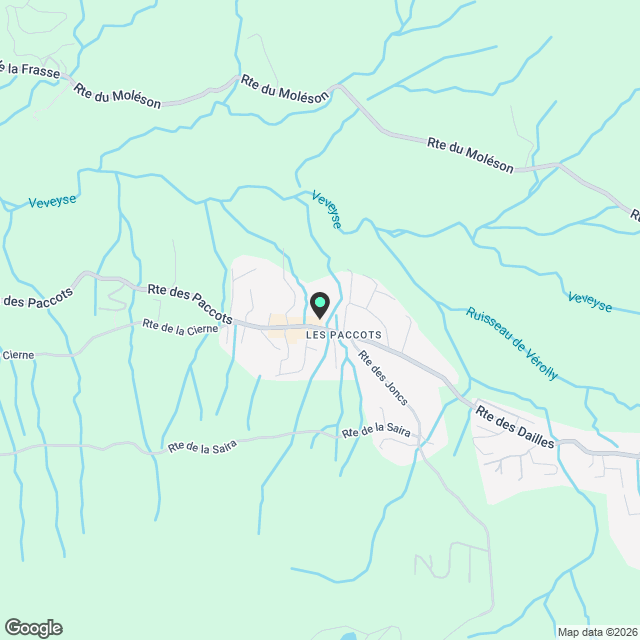 3.5 pièces neuf au cœur des Paccots, à deux pas des pistes - Karte