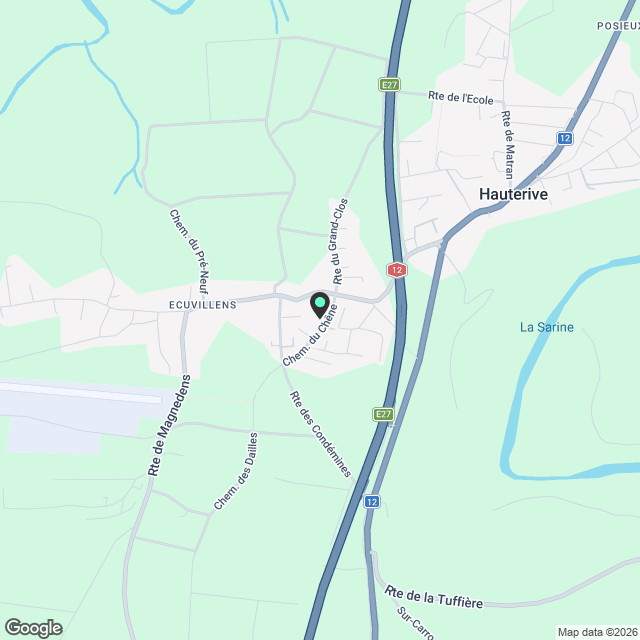 Charmant 4.5 pcs avec cachet à Ecuvillens proche nature et commodité - Karte