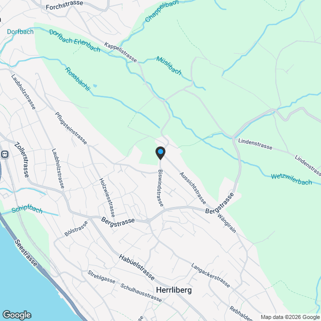 Eigentumswohnungen mit Seesicht in Herrliberg - Karte