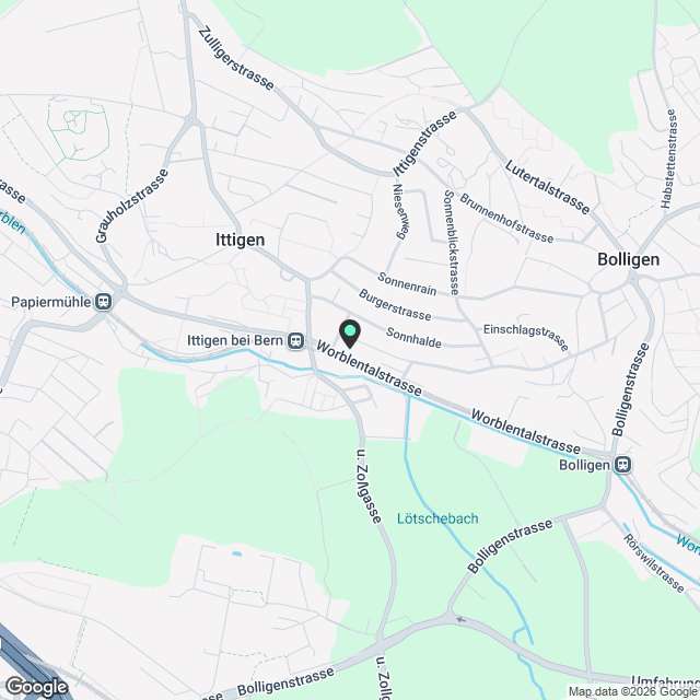 2.5-Zimmer-Dachwohnung, modern, in Ittigen mieten - Karte
