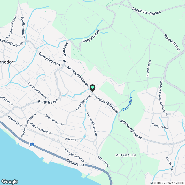 Grosszügige 3.5-Zimmer-Wohnung mit Seeblick in Männedorf - Karte