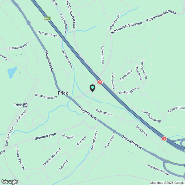 Frick / 3.5 Zimmer-Gartenwohnung - Karte