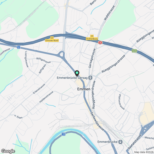 Kanzleikreisel Emmenbrücke - Karte