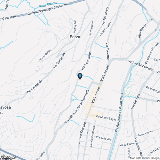 Nuovo Progetto residenziale Mirador in Via Tesserete - Karte