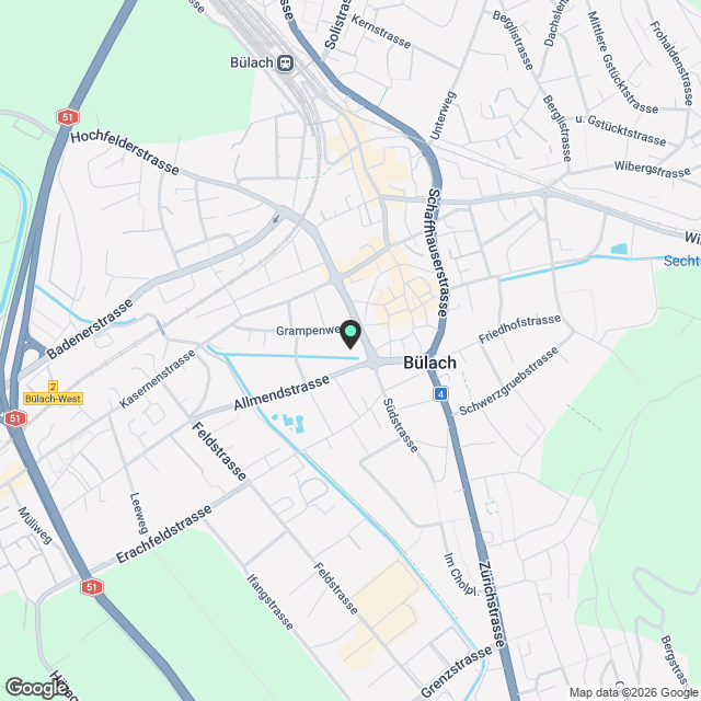 Neubau: Grosszügige 2.5-Zimmer-Wohnung an zentralster Lage - Karte