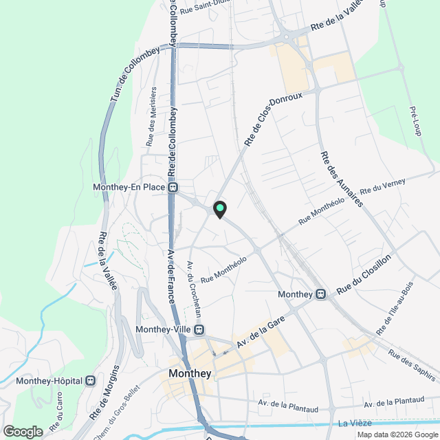 07756 - Appartement 3.5 pièces - Avenue de l'Europe 12 - Monthey - Karte