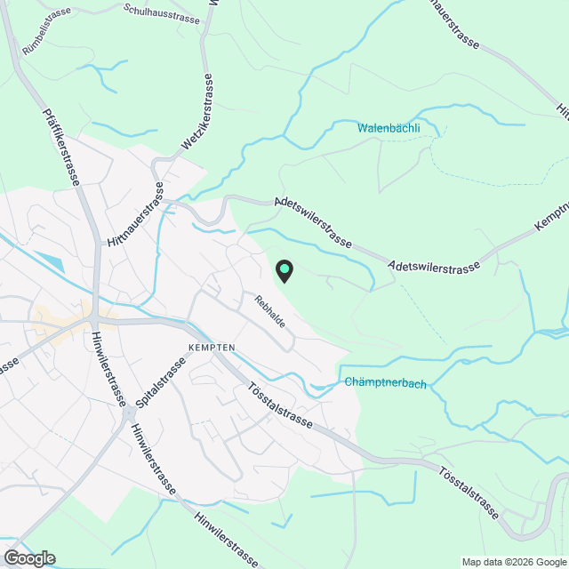 Moderne 5.5-Zimmer-Wohnung mit Balkon, Wetzikon - Karte