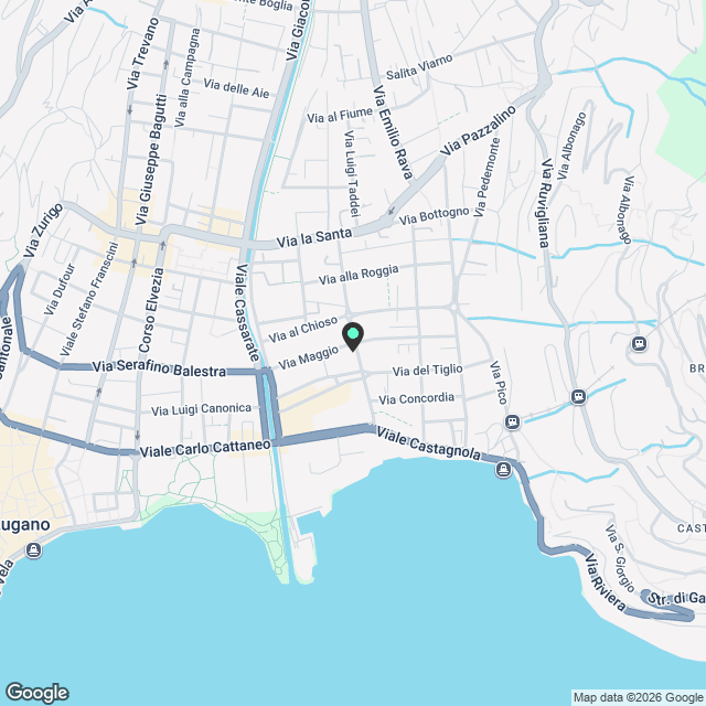 Moderno appartamento 1.5 locali a Lugano - Viale dei Faggi - Karte