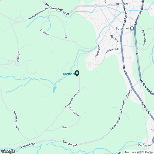 Moderne 3.5-Zimmer-Wohnung mit schöner Terrasse in Bütschwil-Ganterschwil - Erstbezug! - Karte