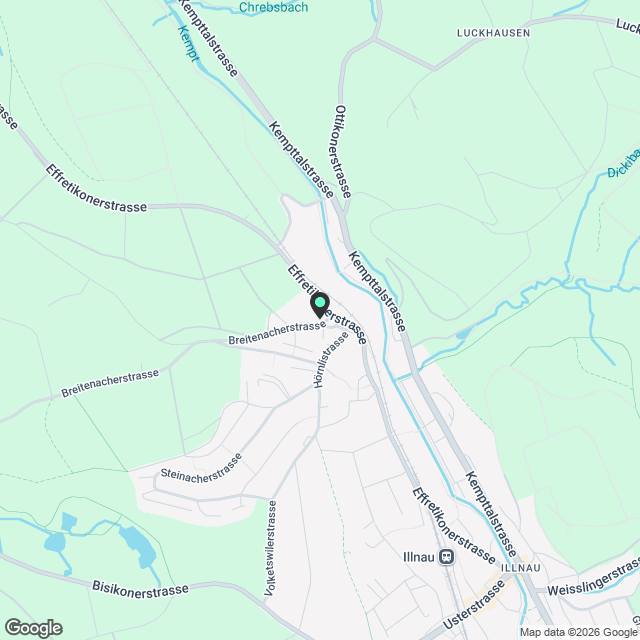 Moderne 1.5-Zimmer-Wohnung in ruhiger Lage in Oberillnau - Karte