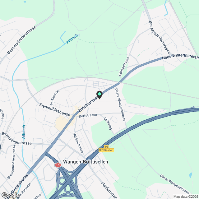 Moderne 4.5-Zimmer-Neubau-Wohnung in Wangen-Brüttisellen - Karte