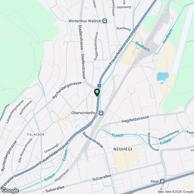 Moderne 3.5-Zimmer-Dachwohnung mit Panoramablick in Oberwinterthur - Karte