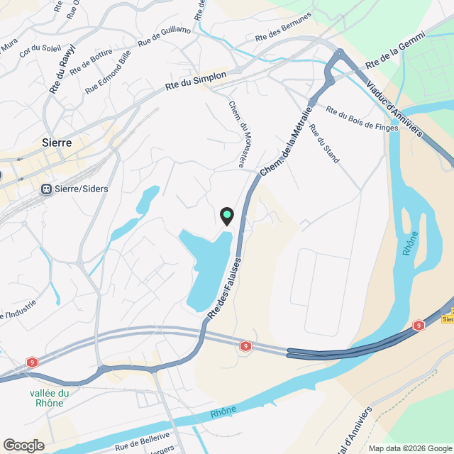 Élégant appartement meublé de 3.5 pièces  Sierre - Karte