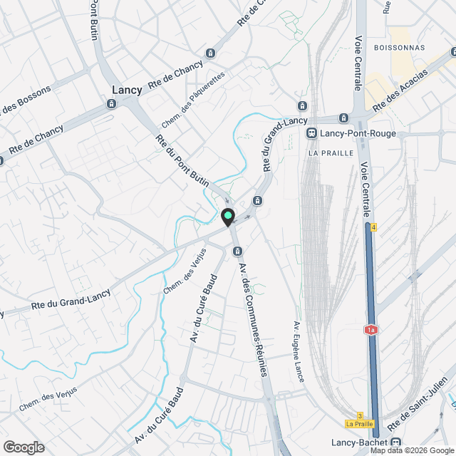 Très beau duplex moderne de 5 pièces neuf au Grand-Lancy - Karte