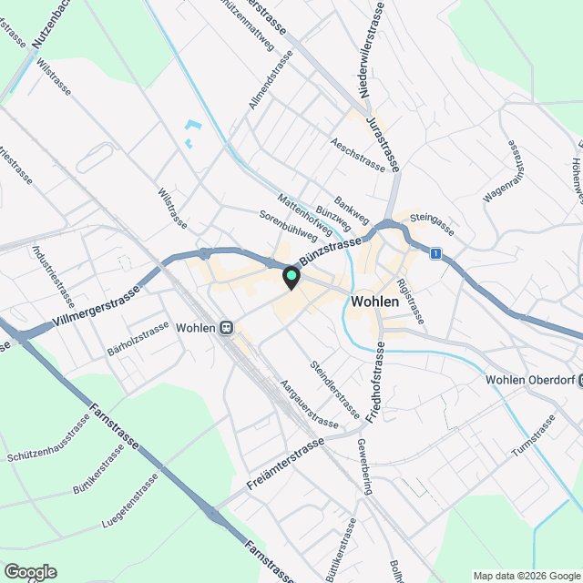 Erstbezug: zentrale und komfortable 3.5-Zimmer-Wohnung - Karte