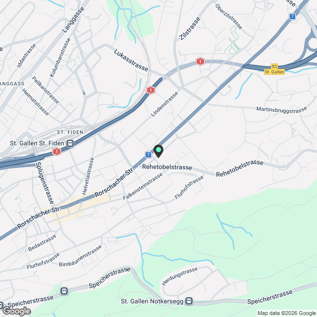 Moderne 4.5-Zimmer-Wohnung  in St. Gallen - Karte
