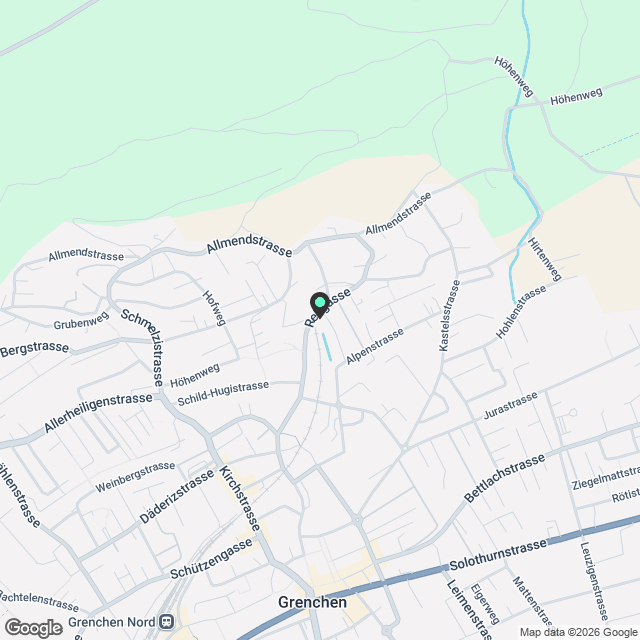 Frisch sanierte 1.5-Zi.-Dachwohnung mit Stil in Grenchen - Karte