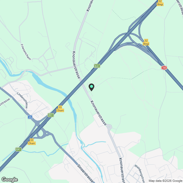 Helle 3.5-Zimmer-Traumwohnung mit Balkon in Cham - Karte