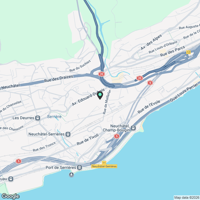 Découvrez Concept B.180 à Neuchâtel - Logement de 2.5 pièces - Karte