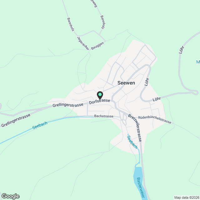 2.5-Zimmerwohnung in Seewen SO zu vermieten - Karte