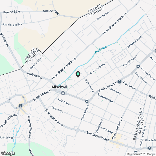 Alterswohnungen ab 65 J. beim Neubau "Allverte" in Allschwil - Karte