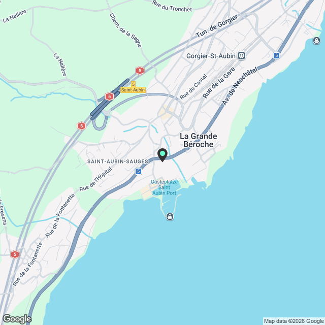 Magnifique appartement à proximité du lac de St-Aubin (NE) - Karte