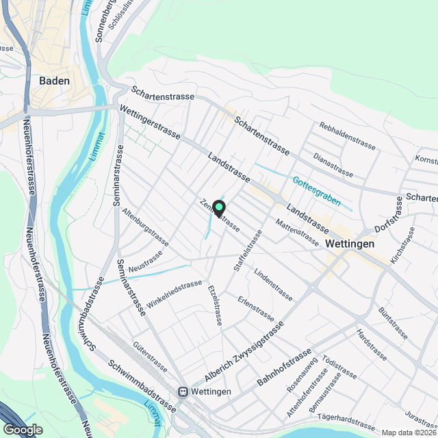 Moderne 2.5-Zimmerwohnung in Wettingen - Karte