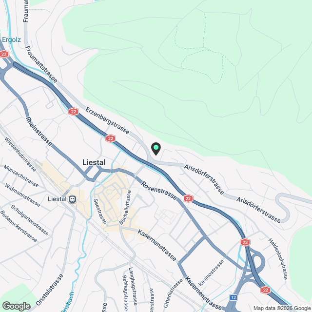 ERSTVERMIETUNG IN LIESTAL - Karte