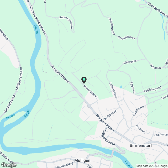 Erstbezug - Frisch renovierte, sonnige 3.5-Zimmer-Wohnung in Birmenstorf - Karte