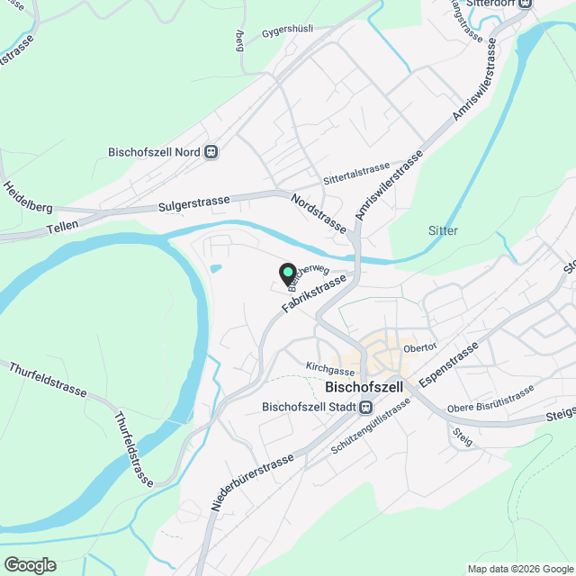 Charmante und helle 4.5-Zimmer-Wohnung in Bischofszell zu vermieten - Karte