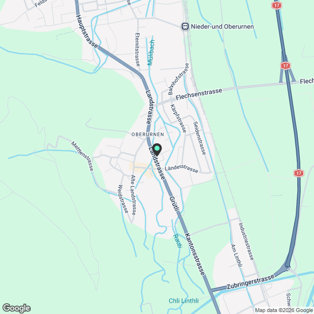 4.5-Zimmer-Attikawohnung in Oberurnen - Karte