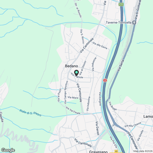 Nuovo Appartamento 2,5 locali  Lugano - Karte