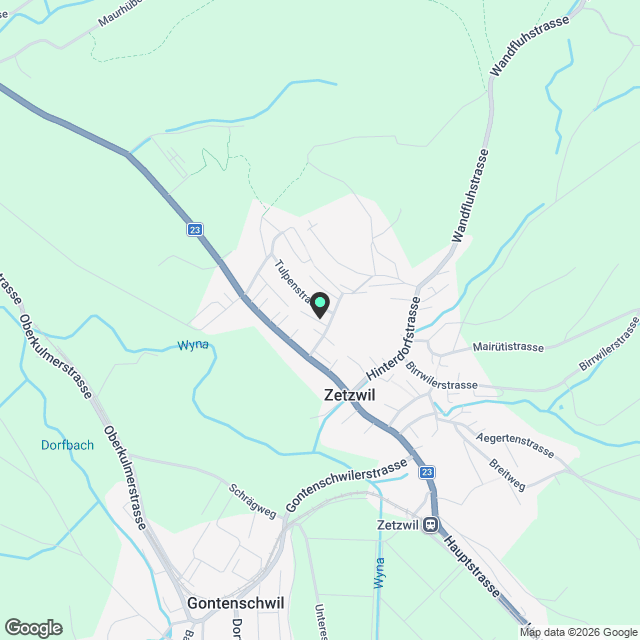 Kernsaniertes Einfamilienhaus mit Sitzplatz und Weitblick in Zetzwil - Karte