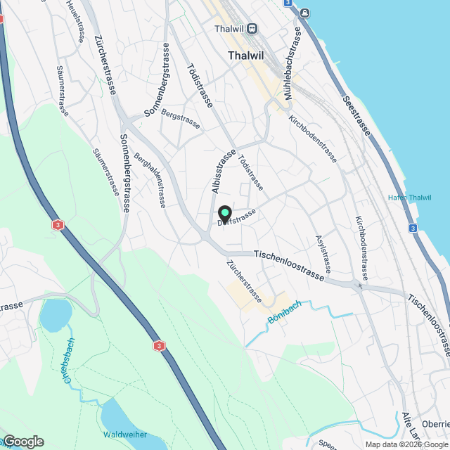 Moderne 5.5-Zimmer-Wohnung in Neubau mit grosser Terrasse in Thalwil - Karte
