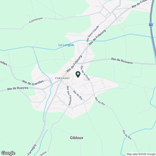 Appartement neuf de 2.5 pièces 1er étage à Farvagny - Karte