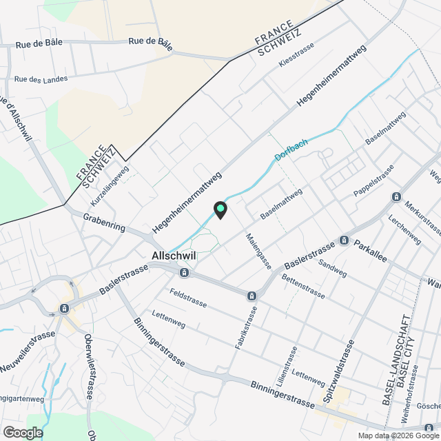 Top moderne Wohnung in hochwertigem Neubau "Allverte" in Allschwil - Karte