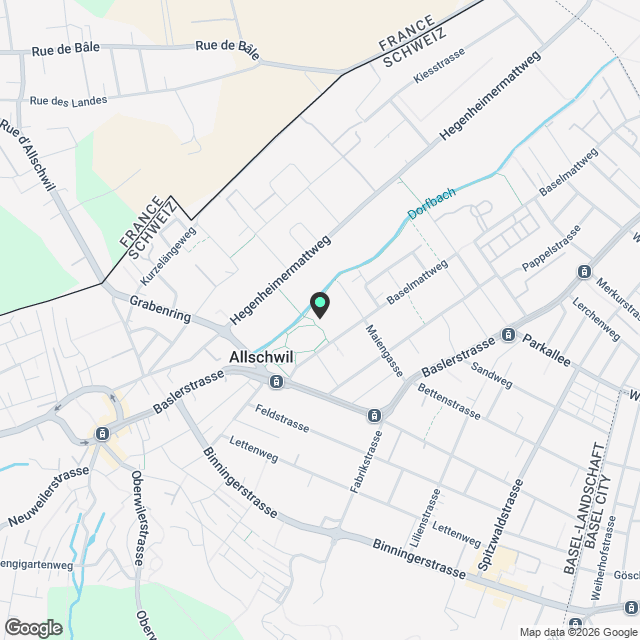 Top moderne Wohnung in hochwertigem Neubau "Allverte" in Allschwil - Karte
