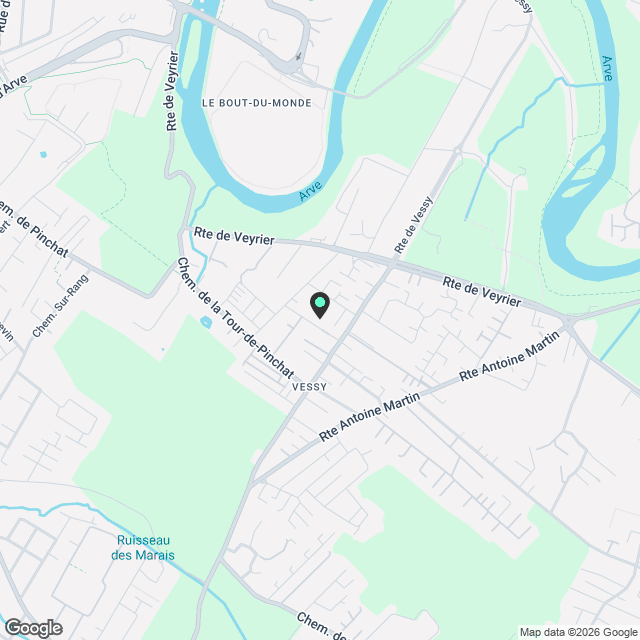 Superbe attique moderne de 3 pièces avec terrasse à Vessy - Karte