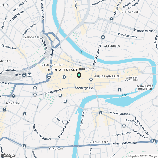 Wohnen im neuen Kaiserhaus im Stadtzentrum von Bern - Karte