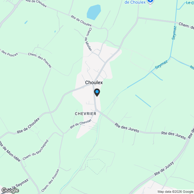 Appartement 5P au 1er étage, 11, route des Jurêts à Choulex - Karte