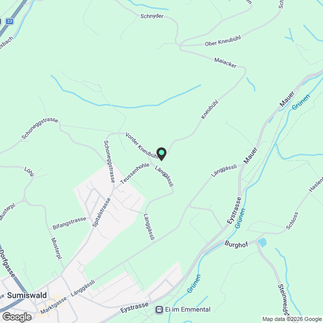 Rustikale Bauernhofwohnung in Alleinlage im Emmental - Karte