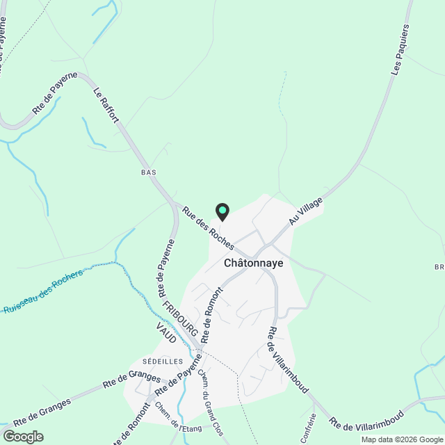 Appartements de 2,5 dans un quartier calme et verdoyant à Châtonnaye - Karte