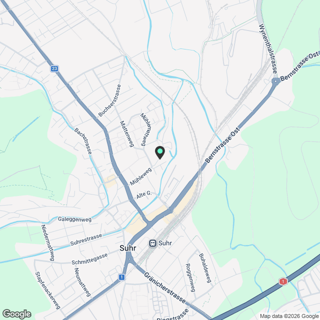 5.5 Zimmerwohnung in Suhr - Karte