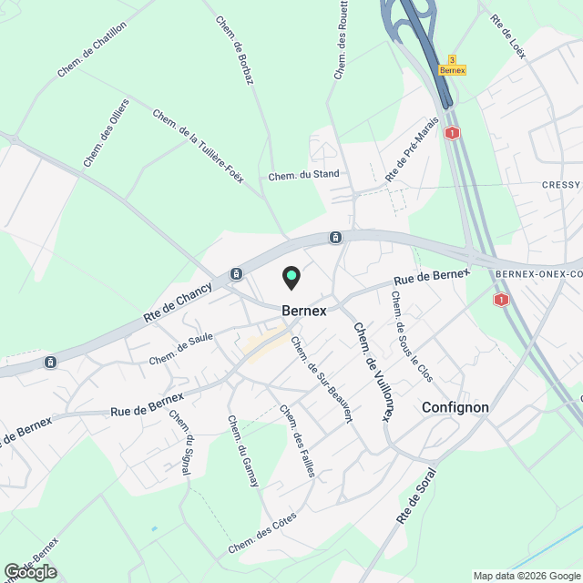 Bernex centre – Appartement neuf 4 pièces de 100 m² avec parking (prise électrique installée) + Cave - Karte